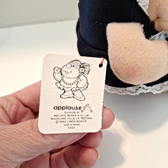 Monique Pucker People French Maid Plush Doll 4" 1984 Vintage Applause - Picture 7 of 9